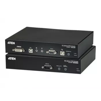 ATEN CE680 KVM Audio USB Serial Extender über Glasfaser, DVI Dual Link, 600 m, 1310/1550 nm