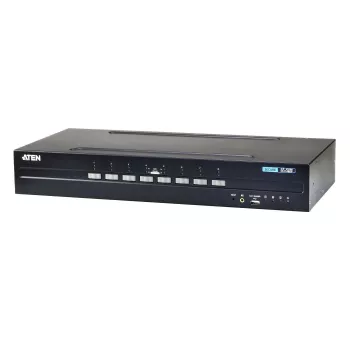 ATEN CS1148DP 8-Port USB Dual DisplayPort KVM-Switch – 4K, Audio & USB-Hub