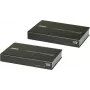 ATEN VE813A HDBaseT HDMI USB 2.0 RS-232 Ethernet Audio Extender Kit (Sender & Empfänger) bis zu 100 m, 4K@30Hz, HDCP 2.2, PoH, Metall
