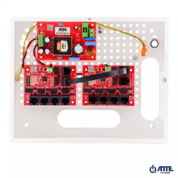 ATTE IP-9-11-E Set für bis zu 9 IP-Kameras PoE Switch 9P+1UP
