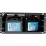 ATTE IPUPS-8-20-R5U0 10-Port Rackmount PoE Switch mit 8 PoE-Ports und 2 Gigabit-Uplinks, 120W Budget