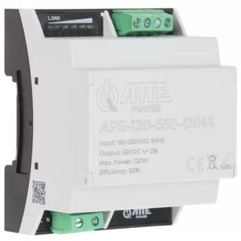 ATTE APS-120-550-DIN4 DIN-Hutschienen-Schaltnetzteil, 55 V 120 W