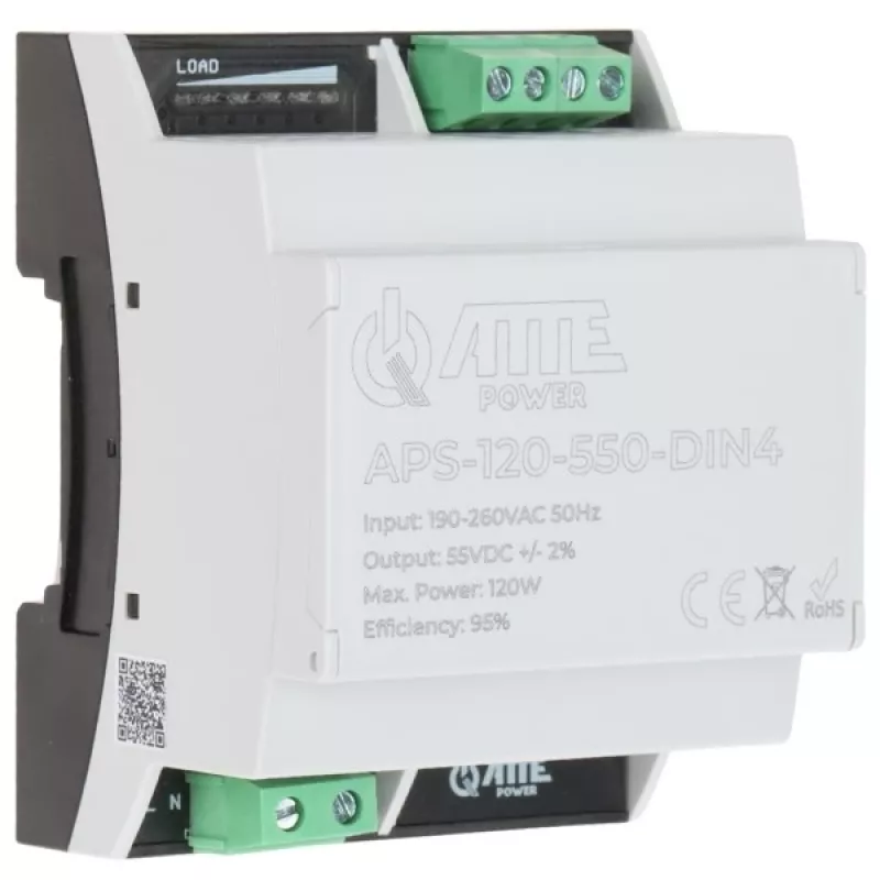 ATTE Schaltnetzteil APS-120-550-DIN4 120W 24V 5A DIN-Schiene