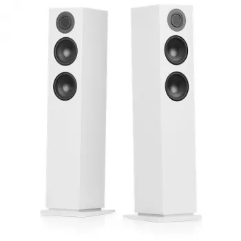 Audio Pro A48 Linkplay Aktives Stereo-Lautsprechersystem, Weiß