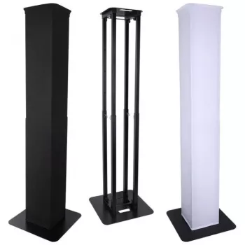 Lautsprecherstativ DNA TOTEM XL - Teleskop-Stativ, Schwarz, 900-1500mm, 30kg Belastbarkeit