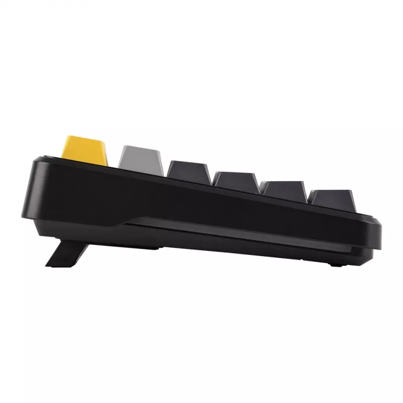 AULA F108 Grau+Orange+Tiefgrau Gasket-Tastatur mit Volcano RGB Switches