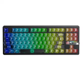 AULA Gasket F87 Pro V2 Black Mist Transparent Leobog X3 RGB Tastatur
