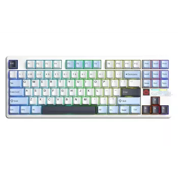 AULA Gasket F87 Pro V2 Glacier Blue Star Vector RGB Tastatur
