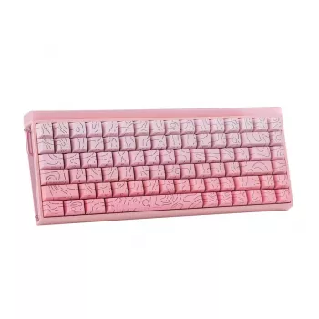 AULA HERO84 HE Pink Gradient Contour Dragon King RGB Gasket Mechanische Tastatur