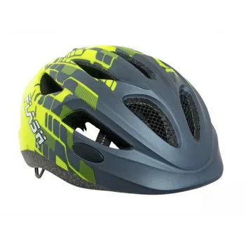 Author Flash Inmold X8 Kinderfahrradhelm - Grau/Gelb, 47-51 cm