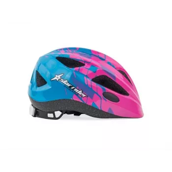 Author Helm Star Rider Inmold 51-55cm (Pink-Neon/Blau)
