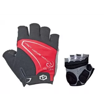 Author Lady Comfort Gel Fingerless Cycling Gloves - Damengröße S, Rot/Schwarz