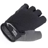 AUTHOR Herren Comfort Gel Kurzfinger-Fahrradhandschuhe, Schwarz/Grau, Größe L