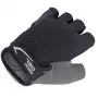 AUTHOR Herren Comfort Gel Kurzfinger-Fahrradhandschuhe, Schwarz/Grau, Größe L