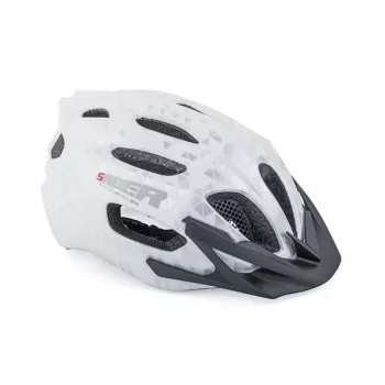 Author Saber X1 Inmold Fahrradhelm - Weiß, 53-59 cm, 24 Lüftungsöffnungen
