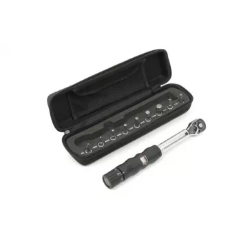 Author Tool CC TW5 Drehmomentschlüssel 2-14 Nm mit Bits, 1/4 inch Antrieb, kalibriert, Schwarz/Silber
