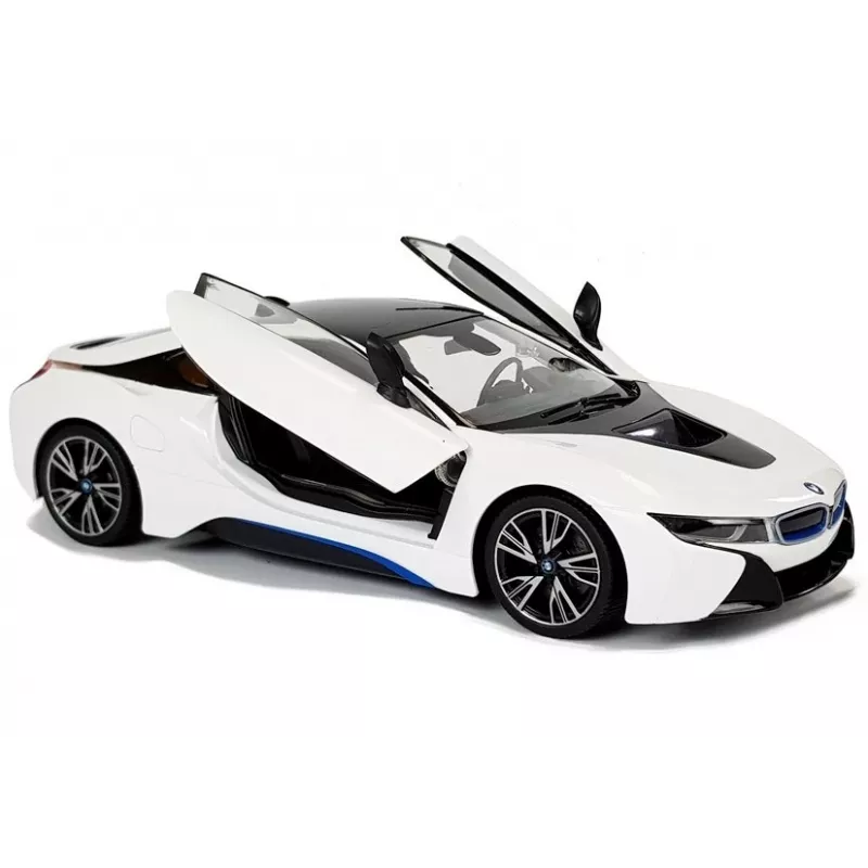 Auto R/C BMW i8 Rastar 1:14 Weiß Automatiktüren