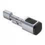 AVATTO SDL-V1-S90 Smart Fingerabdruck-Schließzylinder, 90mm verstellbares Euro-Profil, Silber, Bluetooth & Tuya App, Schlüsselloser Zutritt, Zinklegierung