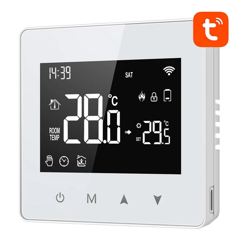 AVATTO WT198 WiFi Smart Thermostat mit LCD-Touchscreen, kompatibel mit Tuya Smart Life, Alexa, Google Assistant
