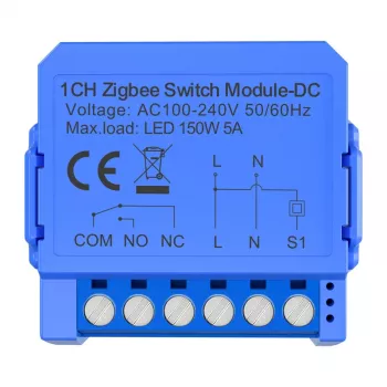Avatto ZWSM16-DC-1 Smart ZigBee 3.0 1-Kanal-Schaltmodul mit potenzialfreiem Trockenkontakt