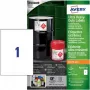 Avery Zweckform B4775-50 A4 weiße Polyethylen-Folienetiketten, Permanentkleber, Laser/Kopierer, 50 Etiketten, 210 x 297 mm