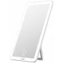 Avide ABLDL-M-3.5W-AE Freistehender rechteckiger weißer Kosmetikspiegel mit LED-Beleuchtung, 3,5 W, USB wiederaufladbar
