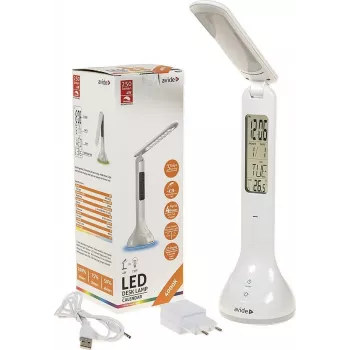 Avide LED Schreibtischlampe RGB Kalender Weiß 4W 250lm