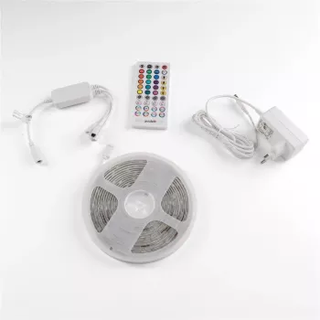 Avide LED Strip Blister 12V 16W RGB 5m mit IR-Fernbedienung