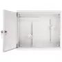 AWO-DVR-2 Stahl-Wandgehäuse für DVR/NVR, 430 x 380 x 115 mm, Grau (RAL 7035), Schlüsselschloss, IP20