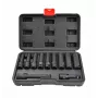 AWTOOLS 1/2 Zoll Steckschlüssel-Satz, tief, 11-teilig, 8-21 mm, Black Line