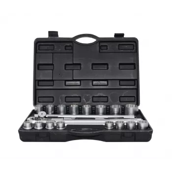 AWTOOLS 21-teiliger 3/4 inch-Antrieb 12-Punkt-Steckschlüsselsatz metrisch mit Ratsche und Koffer
