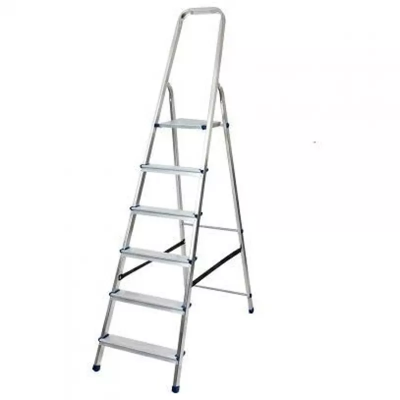 AWTOOLS Aluminum Ladder 6 Steps 150 kg