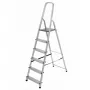 AWTOOLS Aluminium-Leiter freistehend 6 Stufen 125 kg