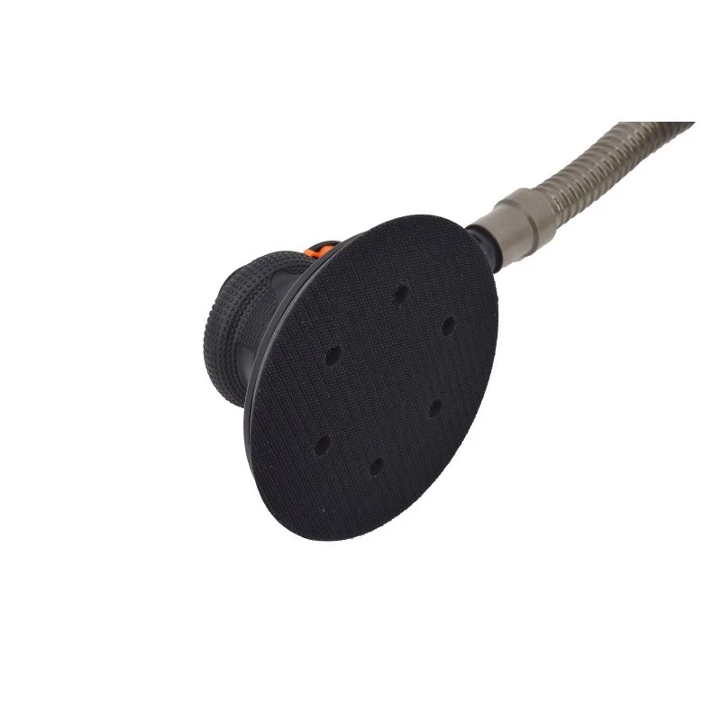 AWTOOLS AW10311BL Pneumatischer Exzenterschleifer 150 mm 6 Zoll Druckluftschleifer mit Klettverschluss-Platte, hinterer Abluft, integriertem Regler, 10.000 U/min, 90 PSI, inklusive Staubbeutel und Schlüssel