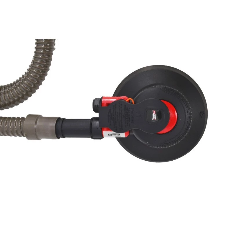 AWTOOLS AW10311BL Pneumatischer Exzenterschleifer 150 mm 6 Zoll Druckluftschleifer mit Klettverschluss-Platte, hinterer Abluft, integriertem Regler, 10.000 U/min, 90 PSI, inklusive Staubbeutel und Schlüssel