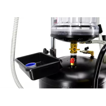 AWTOOLS AW10415BL Manuelle Rotationsölpumpe für 200L-Fässer, 20 L/min, Gusseisen, Teleskop-Saugrohr, 2 inch BSP