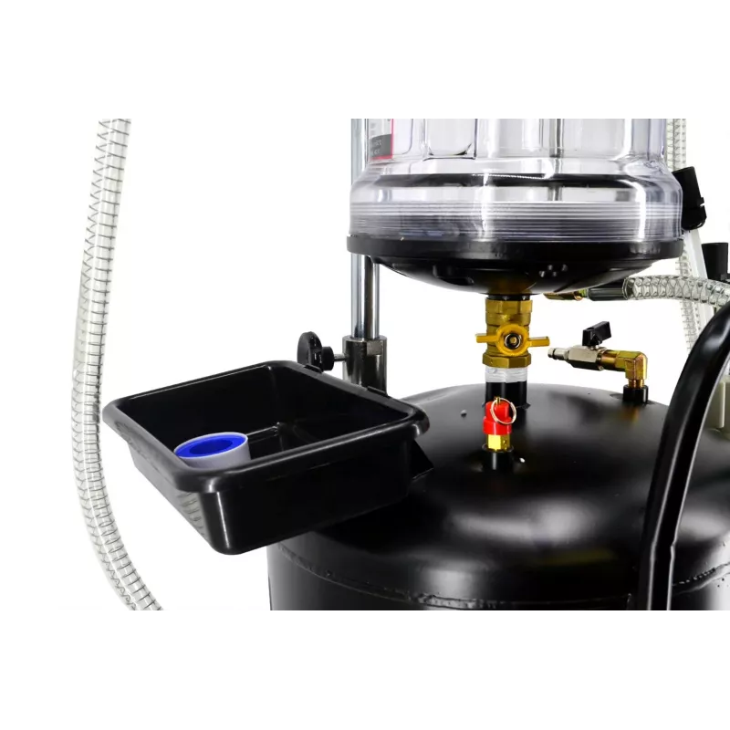 AWTOOLS AW10415BL Manuelle Rotationsölpumpe für 200L-Fässer, 20 L/min, Gusseisen, Teleskop-Saugrohr, 2 inch BSP