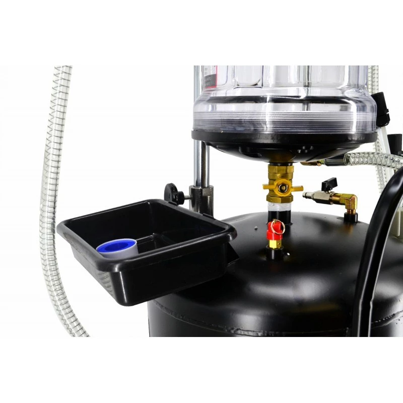 AWTOOLS AW10415BL Manuelle Rotationsölpumpe für 200L-Fässer, 20 L/min, Gusseisen, Teleskop-Saugrohr, 2 inch BSP