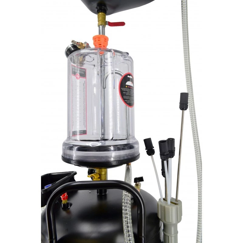 AWTOOLS AW10415BL Manuelle Rotationsölpumpe für 200L-Fässer, 20 L/min, Gusseisen, Teleskop-Saugrohr, 2 inch BSP