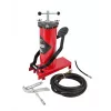 AWTOOLS AW15940 Fußluftpumpe - Einzylinder, 10 BAR, Analogmanometer, Stahlrahmen, Schwarz/Silber