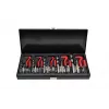 AWTOOLS AW16520 19-teiliger HSS-Spiralbohrer-Satz im Metallkoffer, 1-10 mm, DIN 338, für Metall, Stahl, Kunststoff, Holz