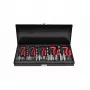 AWTOOLS AW16520 19-teiliger HSS-Spiralbohrer-Satz im Metallkoffer, 1-10 mm, DIN 338, für Metall, Stahl, Kunststoff, Holz