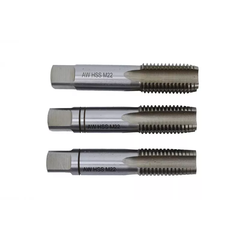 AWTOOLS AW20266 20-teiliges metrisches Gewindeschneid-Set M3-M12 | HSS-Gewindeschneidkit mit verstellbaren Schlüsseln, Gewindelehre und Koffer