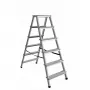 AWTOOLS AW23029 Aluminium-Klapptrittleiter, 6 Stufen, 150 kg Tragfähigkeit, EN 131, Silber