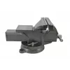AWTOOLS AW24207 Schraubstock mit Drehfuß 100mm Gusseisen mit Amboss
