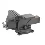 AWTOOLS AW24207 Schraubstock mit Drehfuß 100mm Gusseisen mit Amboss