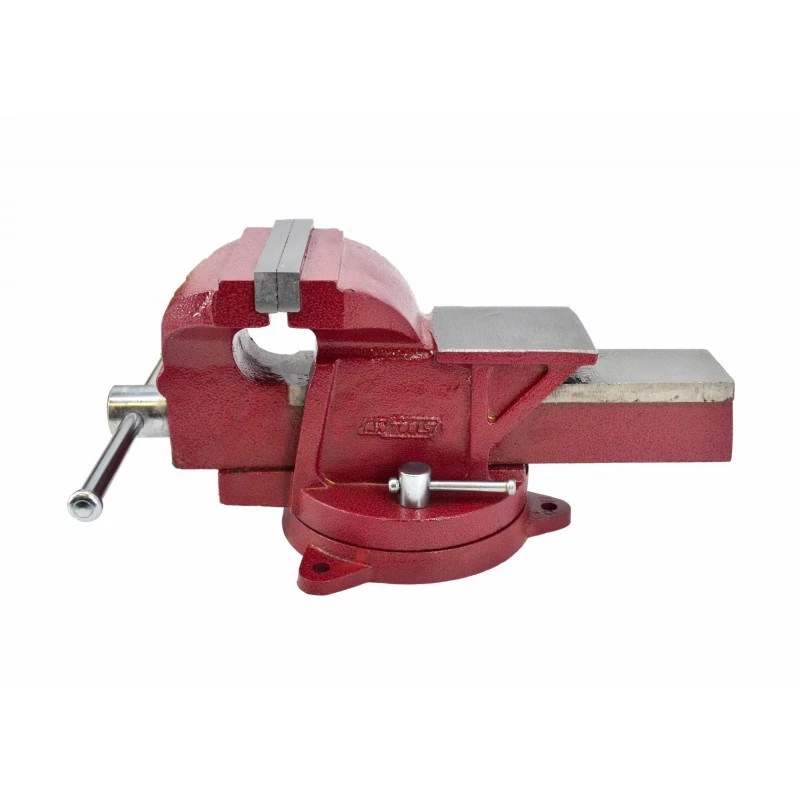 AWTOOLS AW24226 125mm Schwenkschraubstock mit Amboss und austauschbaren gehärteten Backen