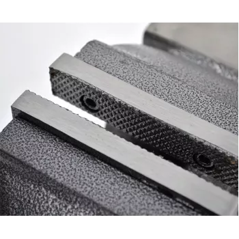AWTOOLS AW24236 Schraubstock 125 mm Backenbreite, Drehfuß, Gusseisen
