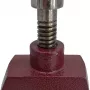 AWTOOLS AW24307 Schraubstock 100 mm Backenbreite Gusseisen fester Sockel mit Amboss