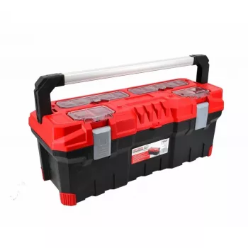 AWTOOLS AW30514 Aufbewahrungsbox mit 14 Fächern, transparentem Deckel und herausnehmbaren Trennstegen